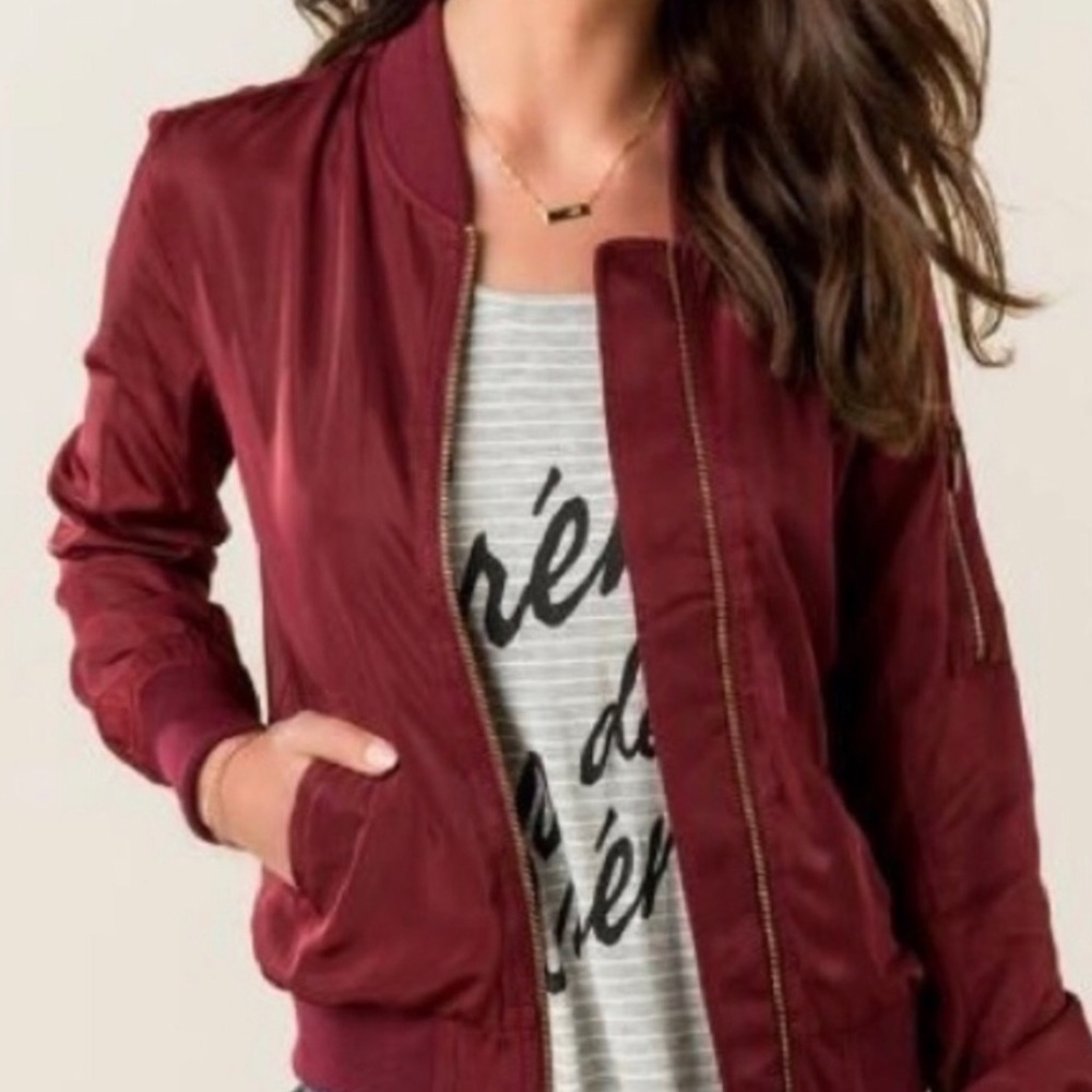 Red Bomber Jacket